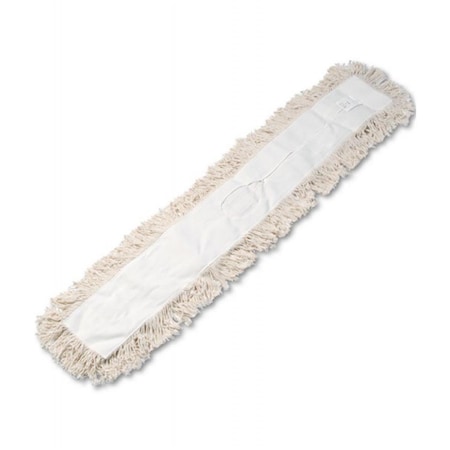Pinpoint 48 W x 5 D in. Industrial Dust Mop Head - Hygrade Cotton - White PI3205460